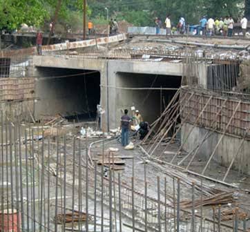 पावरहाऊस में अंडरब्रिज जल्द होगा शुरू, निर्माण की गति हुई तेज