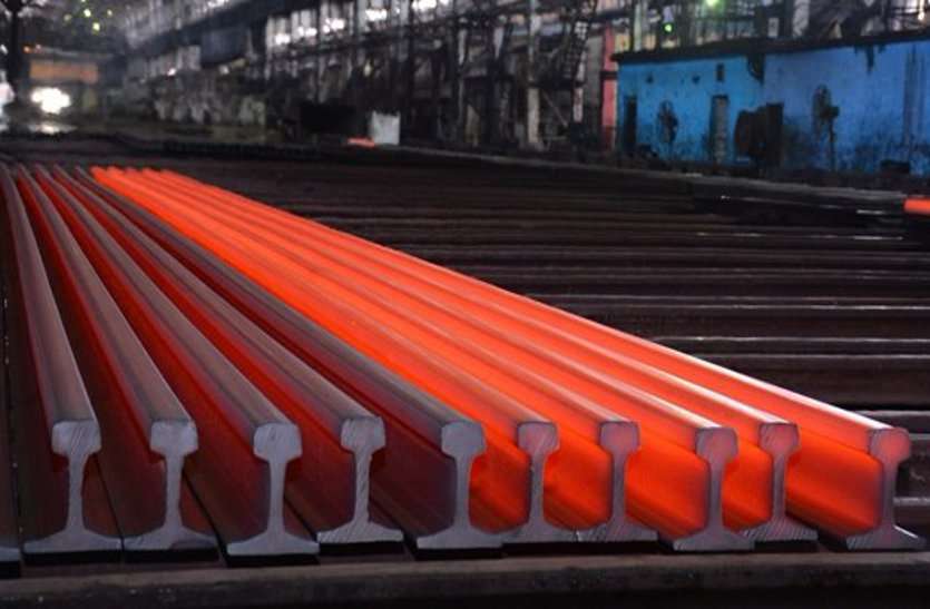 भिलाई  स्टील प्लांट ने रेल  पटरी    के  सबसे ऊंचे उत्पादन को  छुआ  