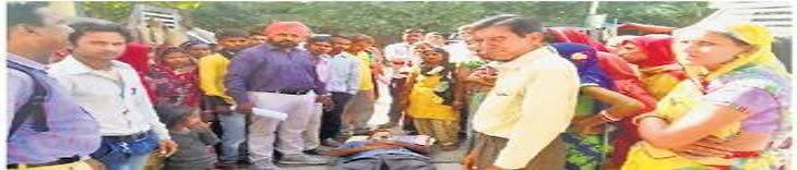 सिर में गिरा लोहा, श्रमिक गंभीर