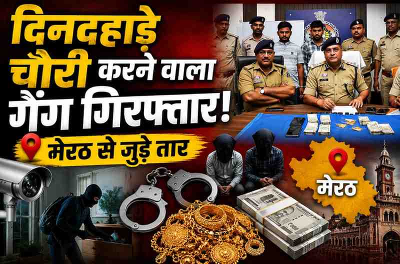 मेरठ से संचालित अंतरराज्यीय चोर गिरोह का पर्दाफाश, दुर्ग-भिलाई समेत 4 शहरों में दिनदहाड़े चोरी; 63.50 लाख का माल बरामद